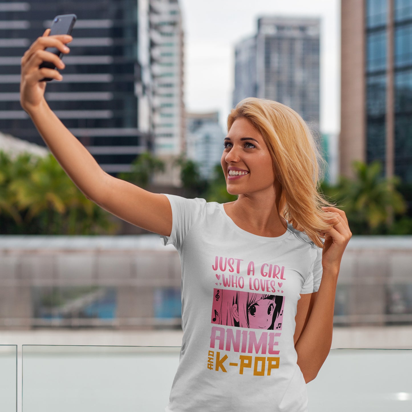 Just a Girl Who Loves Anime and K-Pop Shirt - Kawaii Manga Tee