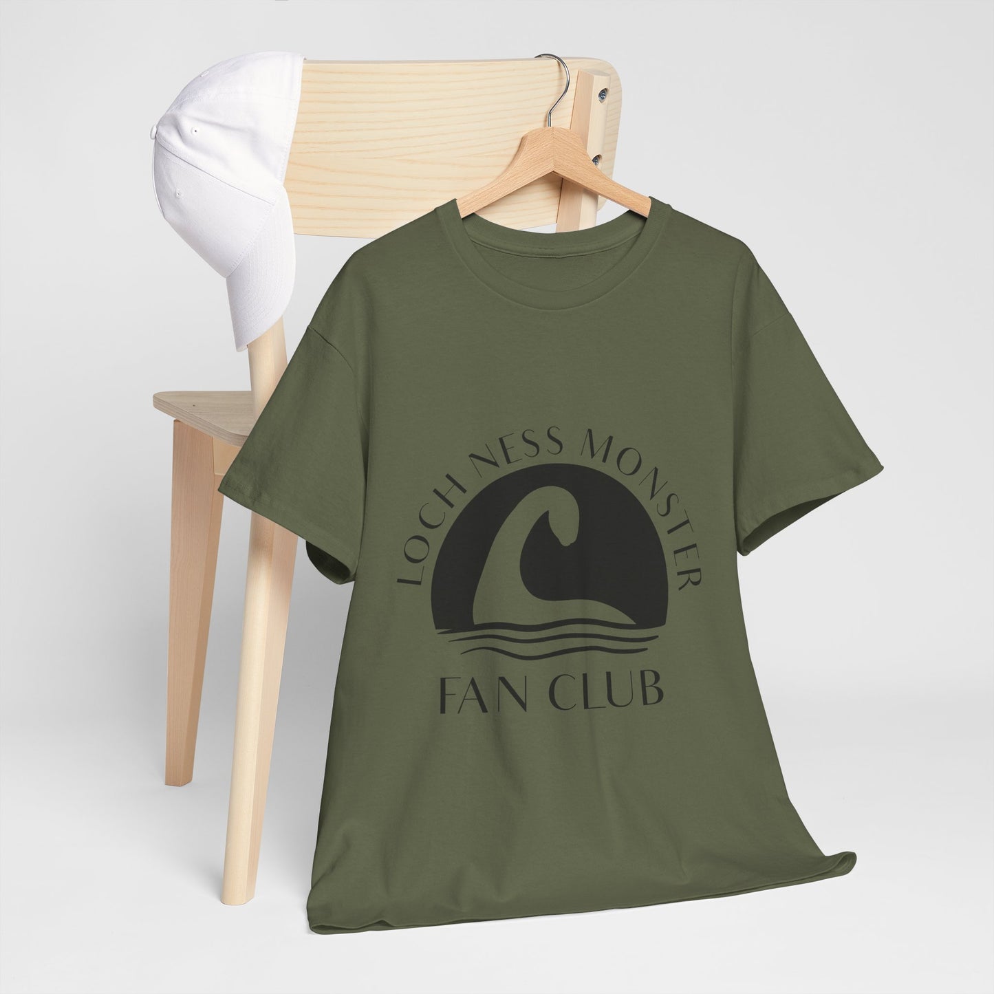 Loch Ness Monster T-Shirt - Minimal Nessie Line Art Scotland Tee