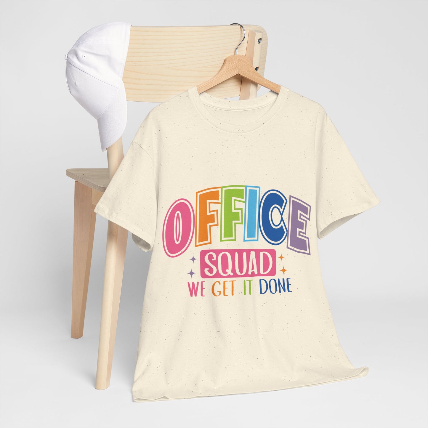 Office Squad Shirt - Colorful Team Admin Tee for Secretaries & School Staff, Funny Office Teamwork Shirt, We Get It Done Gift