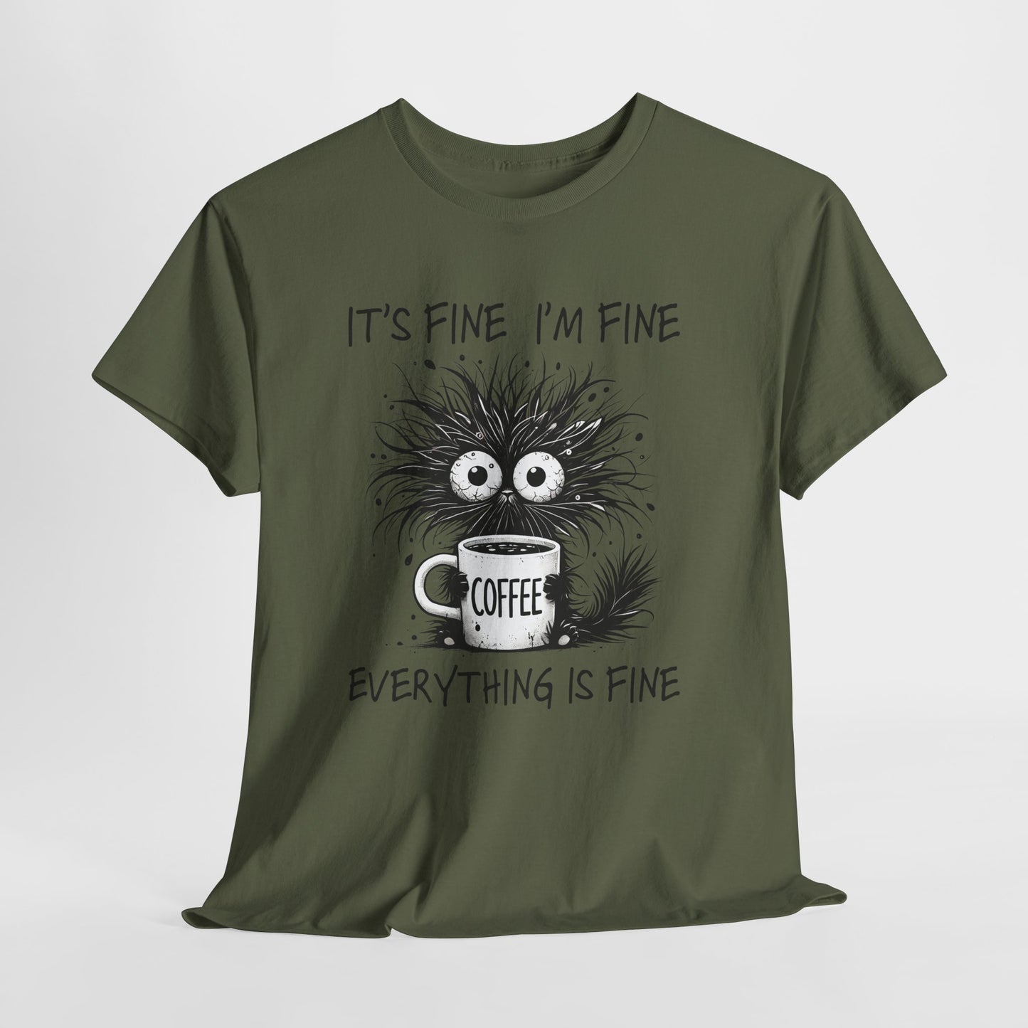 Caffeine Chaos Monster T-Shirt - Funny Coffee Tee