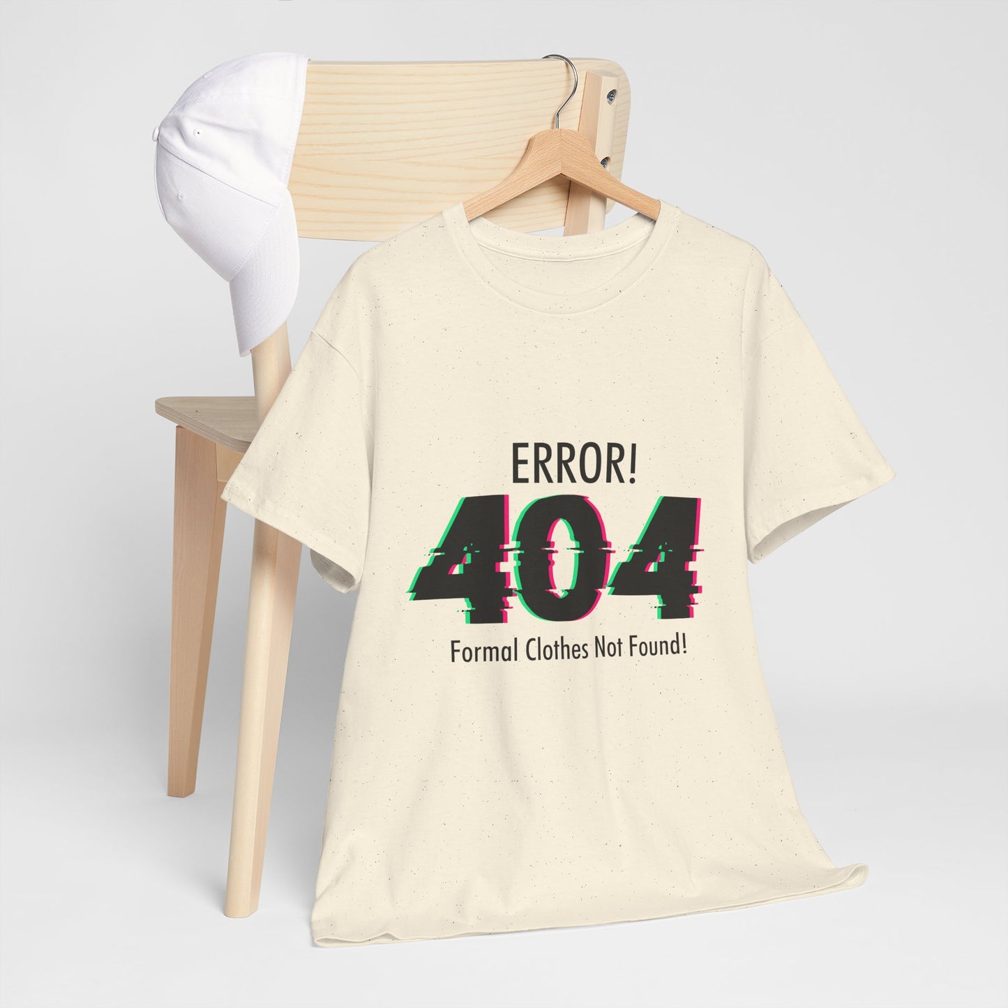 404 Error T-Shirt - Formal Clothes Not Found Glitch