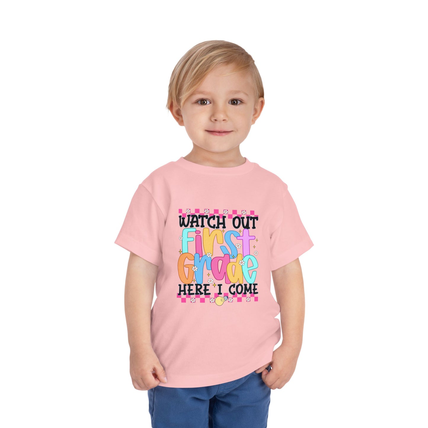 Watch Out First Grade Shirt - Fun Toddler Tee for Back to School, Colorful First Day Outfit for Kids, 1st Grade Here I Come Gift Idea
