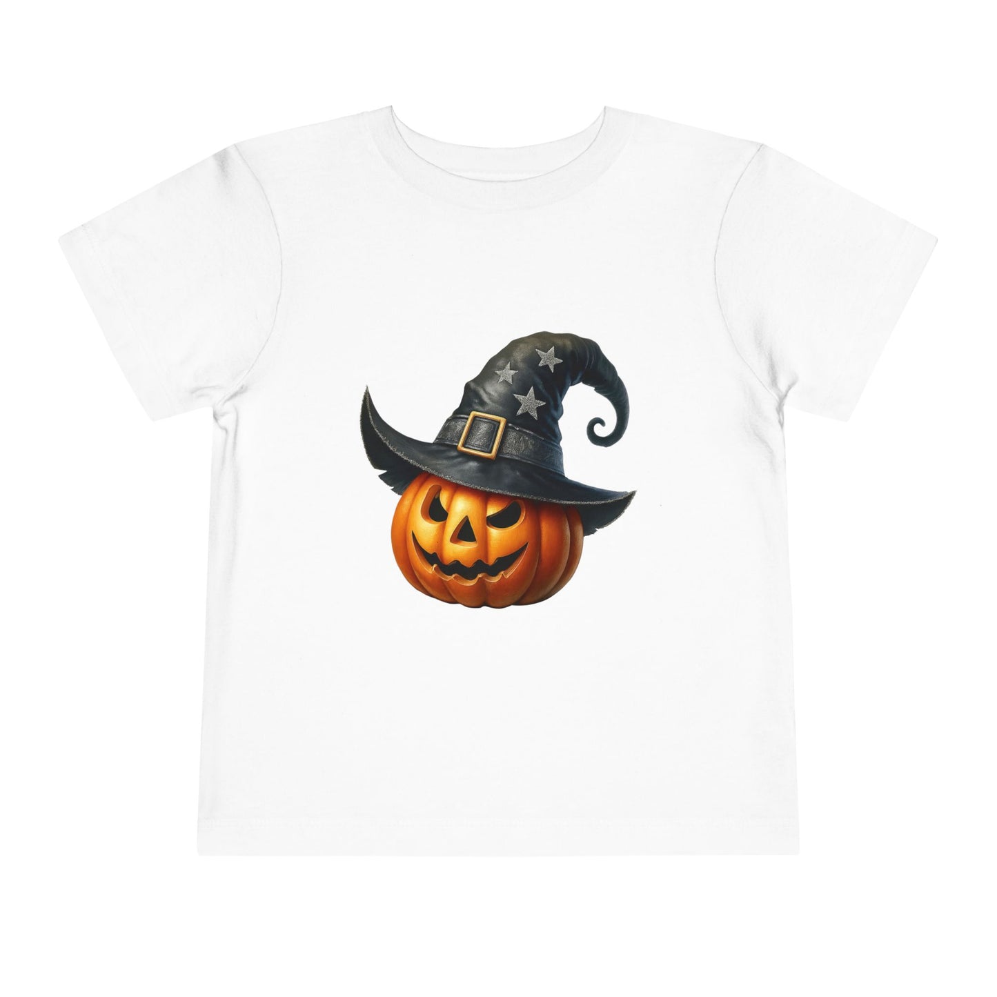 Witch Hat Pumpkin Kids T-Shirt - Smiling Jack O' Lantern Toddler Tee
