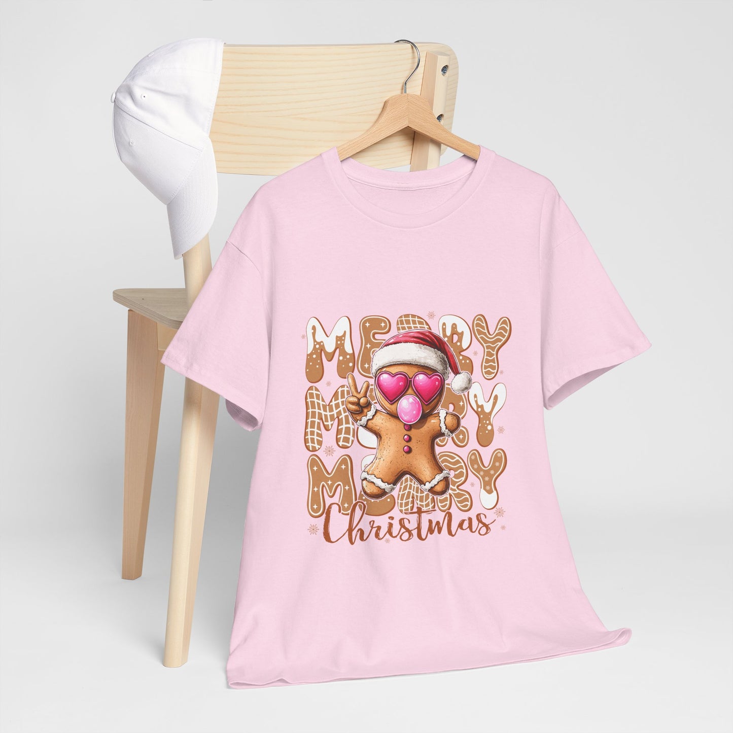 Merry Christmas Gingerbread T-Shirt - Funny Holiday Cookie Tee