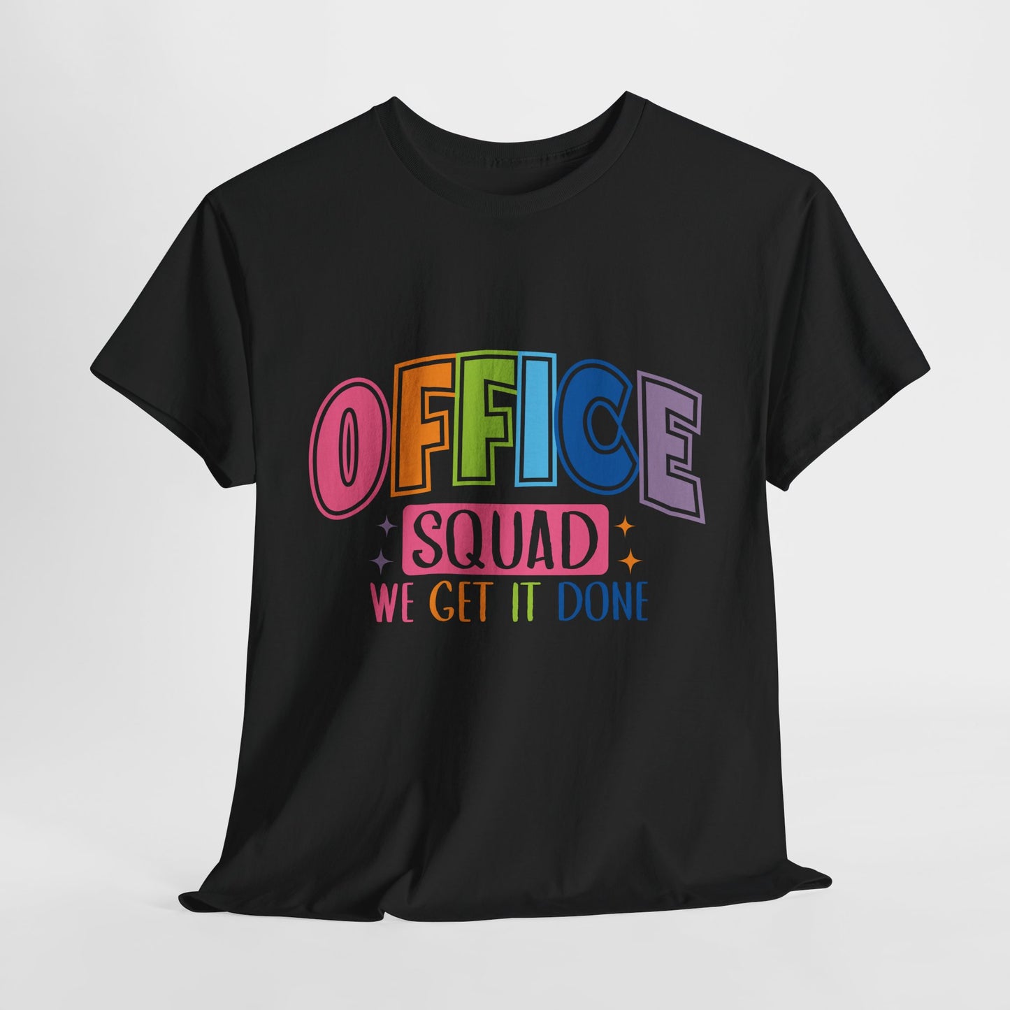 Office Squad Shirt - Colorful Team Admin Tee for Secretaries & School Staff, Funny Office Teamwork Shirt, We Get It Done Gift