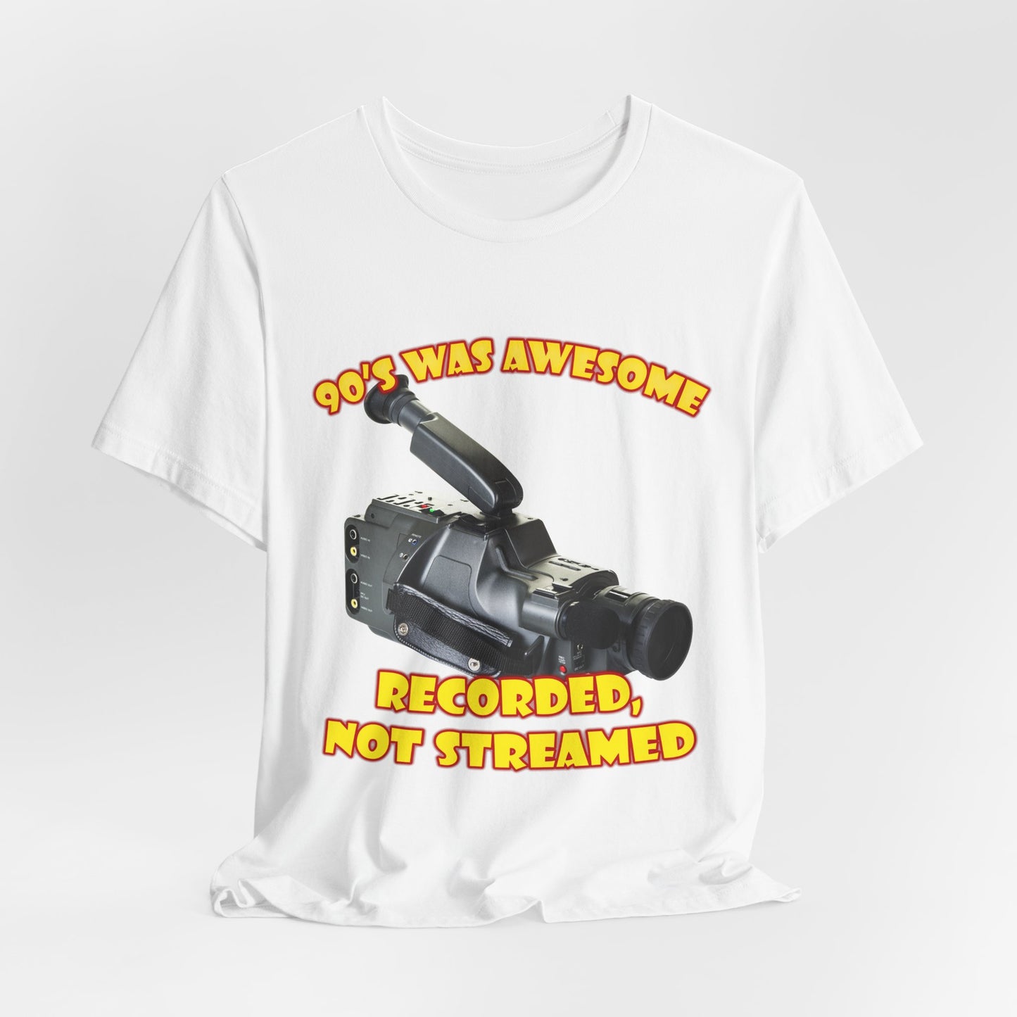 Aufgenommenes, nicht gestreamtes T-Shirt – 90er-Jahre-Camcorder-T-Shirt