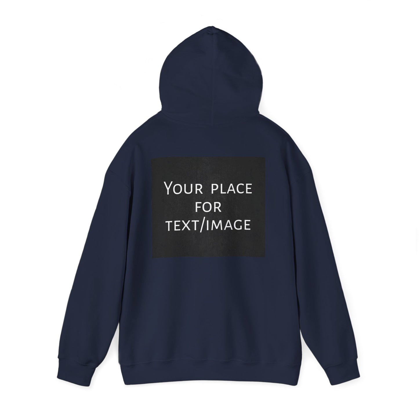 Bluza z kapturem z nadrukiem z przodu i/lub z tyłu – spersonalizowana bluza z tekstem lub obrazem, wyjątkowy prezent, spersonalizowana bluza unisex z kapturem na imprezy, logo i nie tylko