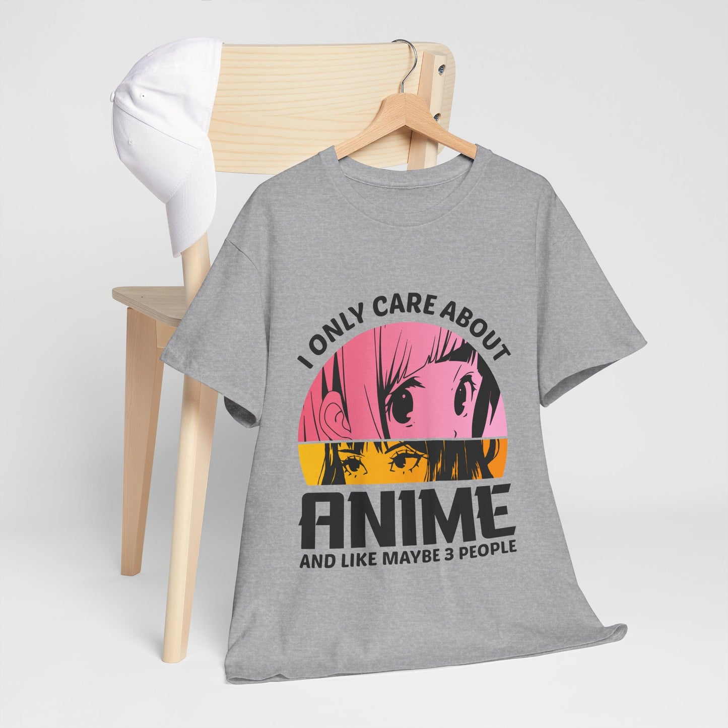 I Only Care About Anime And Like Maybe 3 People Shirt - Manga Eyes Tee