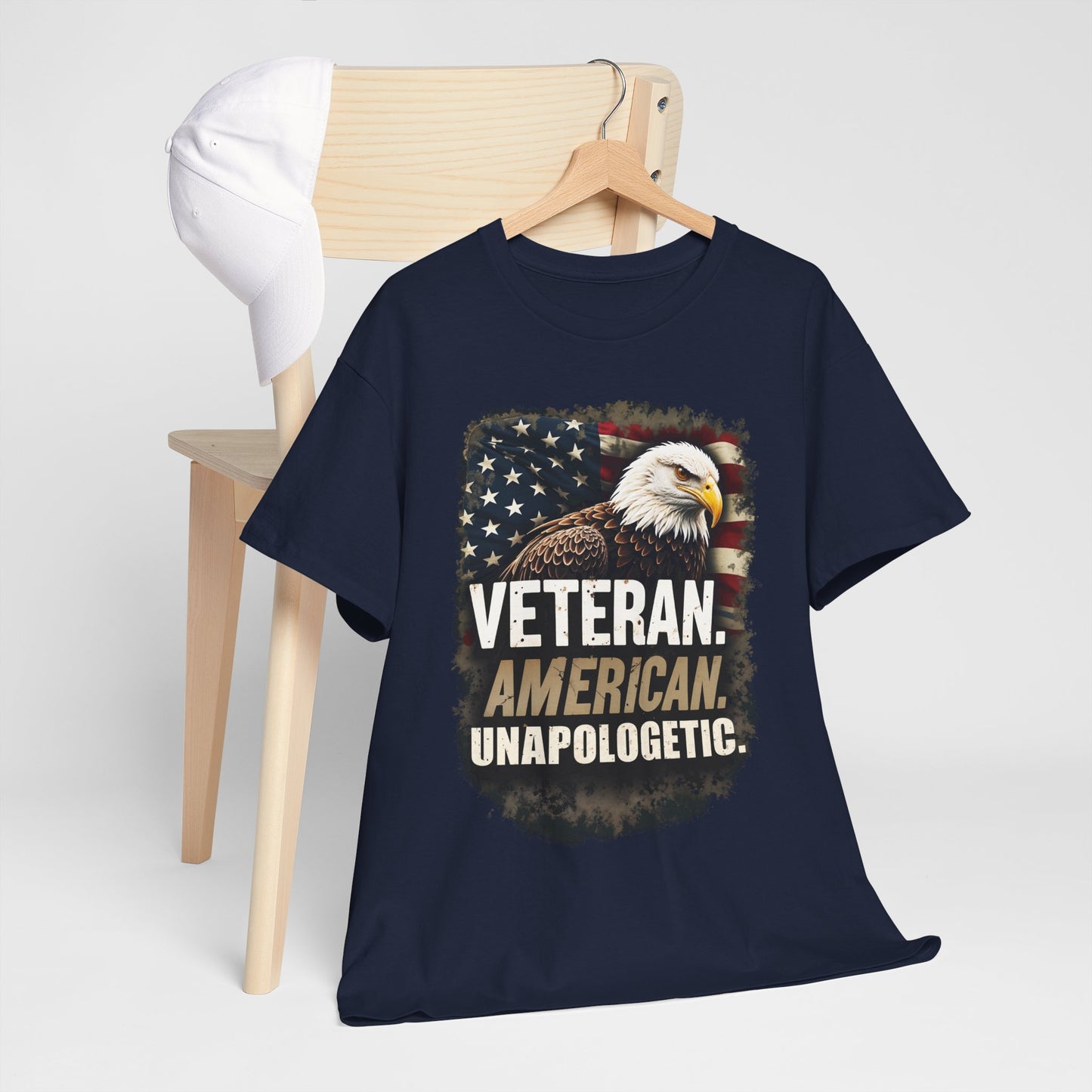 American Bold Veteran T-Shirt - Patriotic Military USA Pride Tee