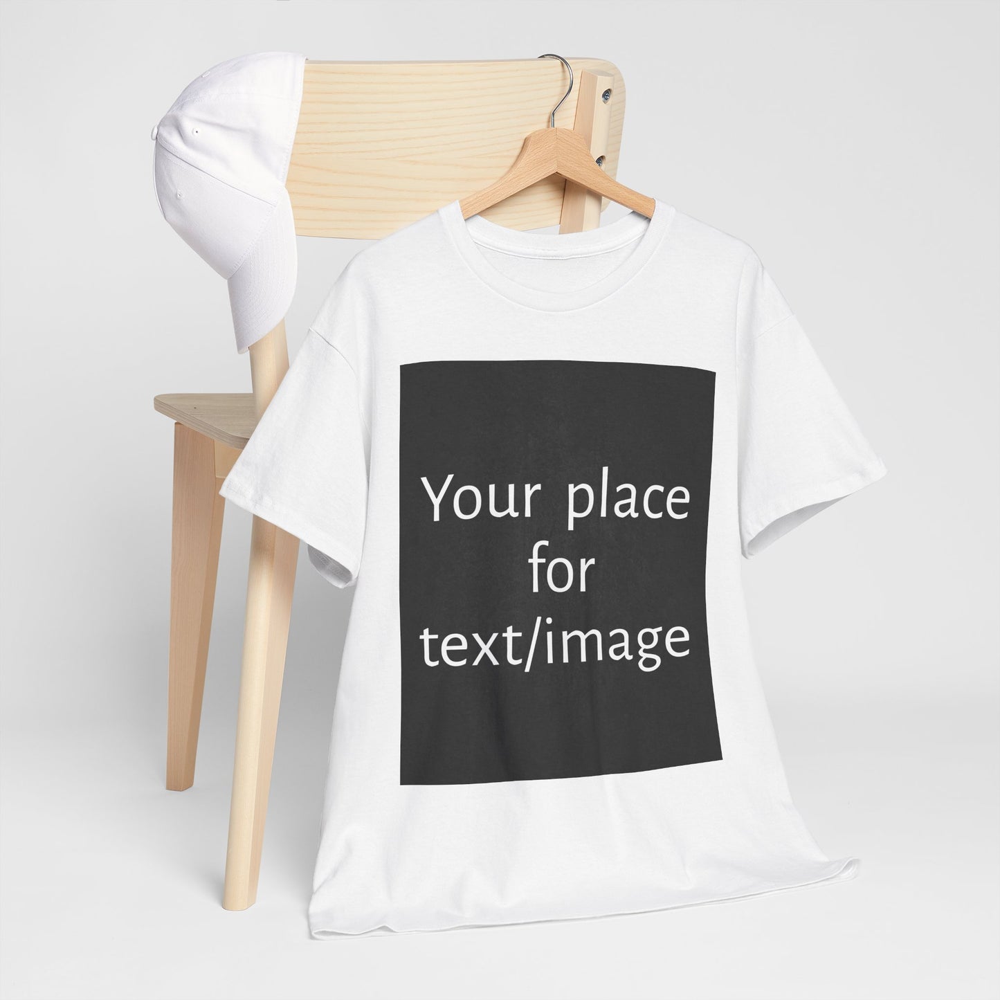 Machen Sie es zu Ihrem – Individuelles T-Shirt mit Vorder- und Rückseite | Personalisiertes T-Shirt für Fotos, Text oder Logos – Ihre Kunst, Ihr T-Shirt