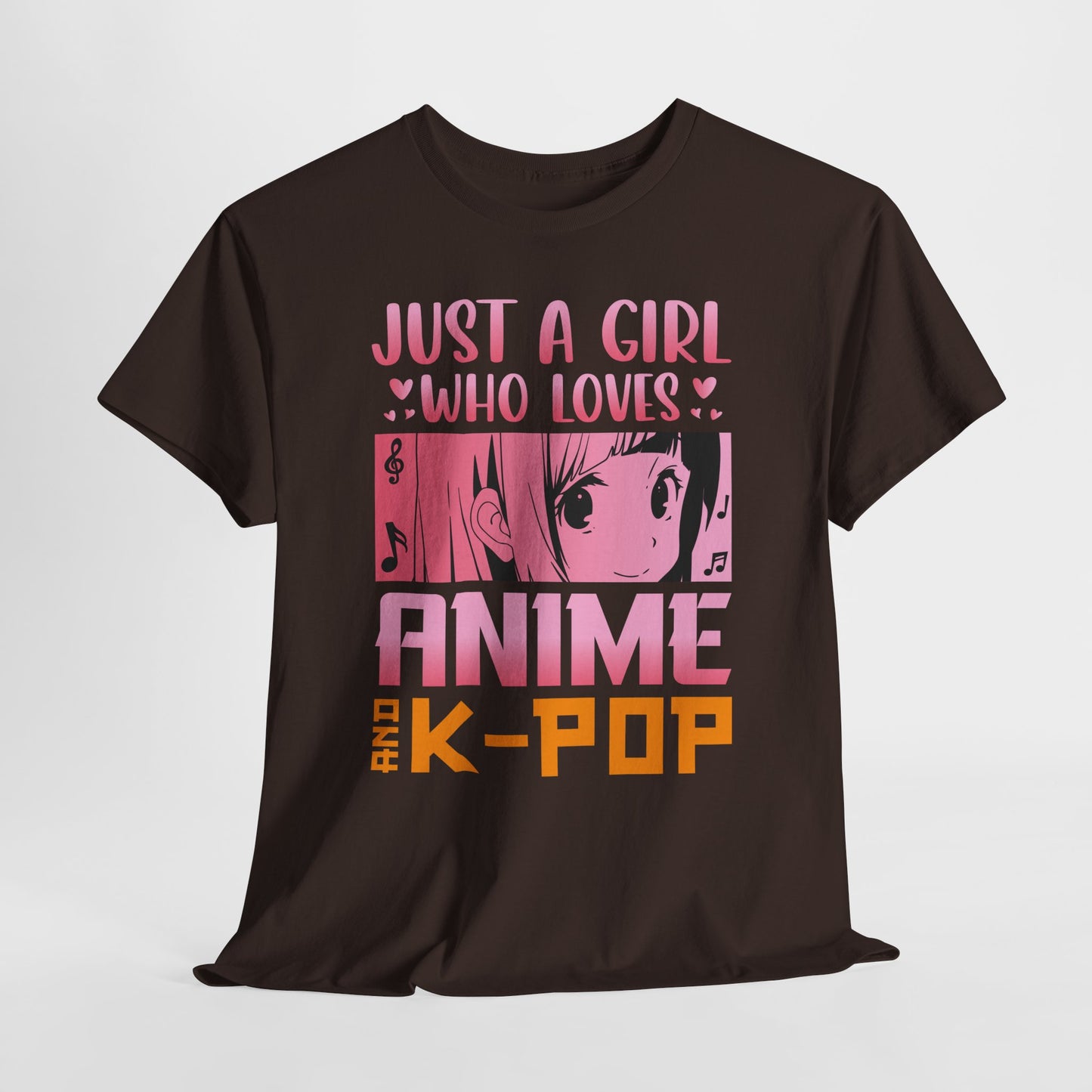 Just a Girl Who Loves Anime and K-Pop Shirt - Kawaii Manga Tee