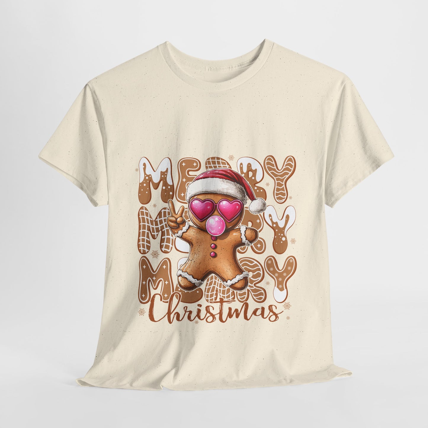 Merry Christmas Gingerbread T-Shirt - Funny Holiday Cookie Tee