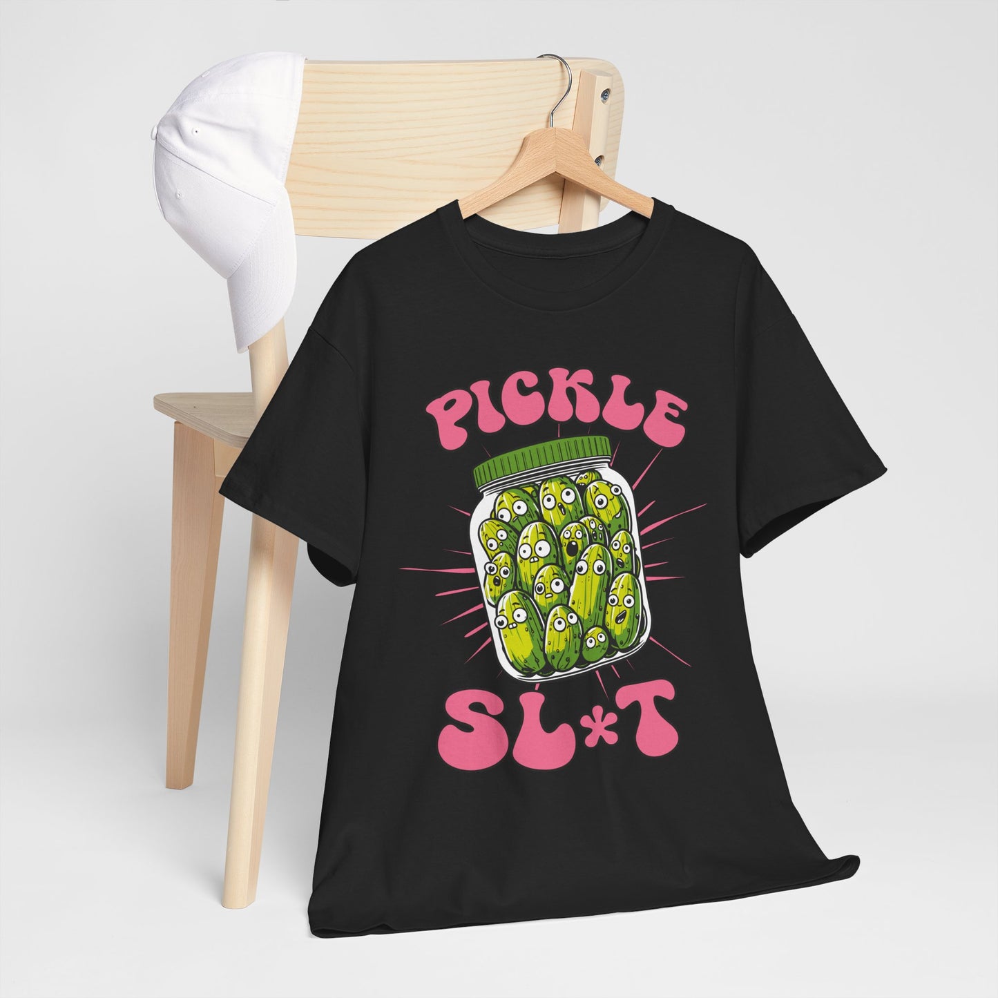 Pickle Lover Funny Shirt - Spicy Pickle Jar Graphic Tee for Women, Sarcastic Adult Humor Gift, Foodie Party T-Shirt