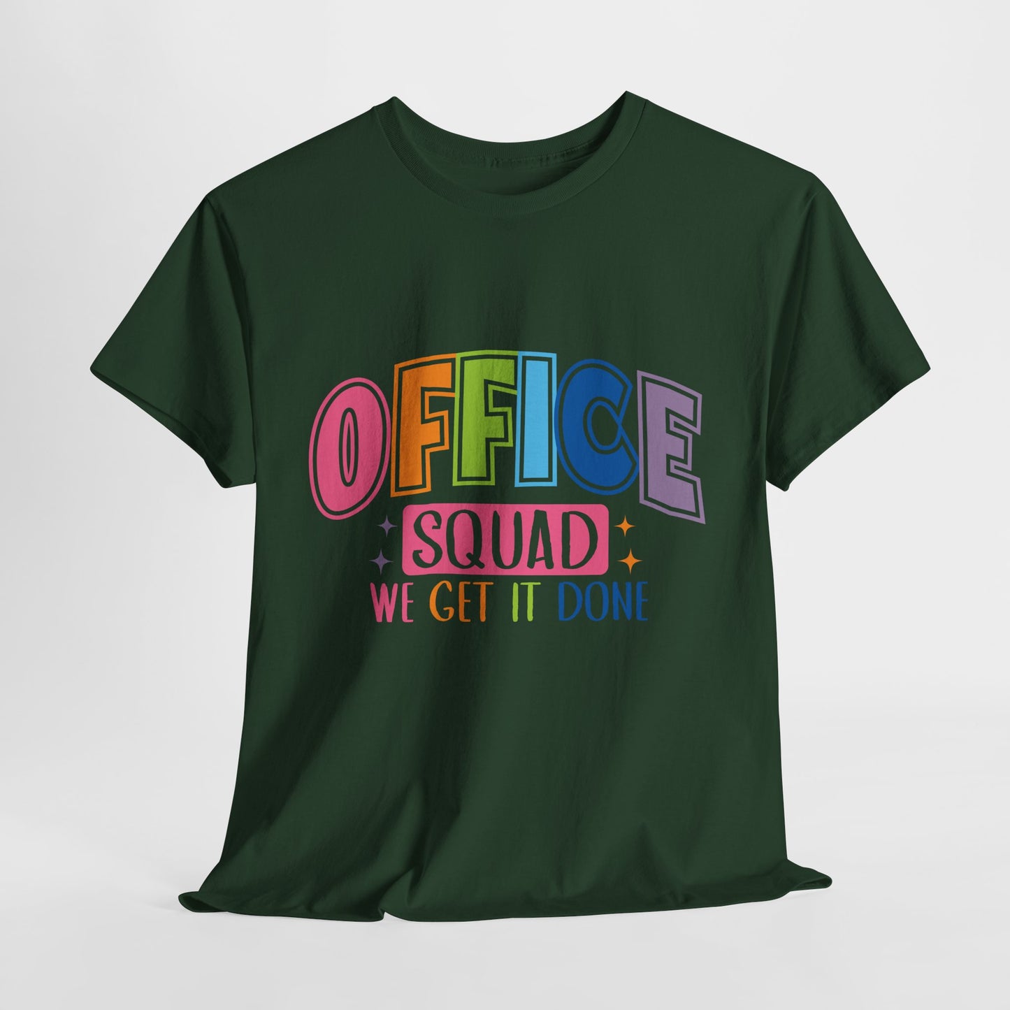 Office Squad Shirt - Colorful Team Admin Tee for Secretaries & School Staff, Funny Office Teamwork Shirt, We Get It Done Gift