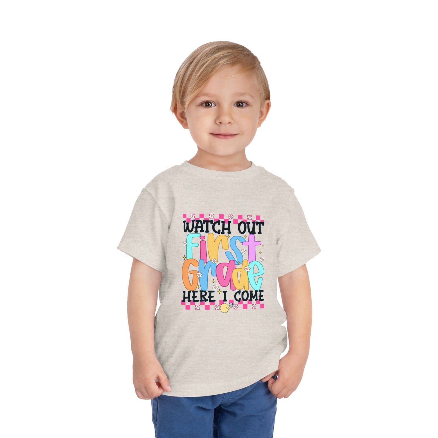 Watch Out First Grade Shirt - Fun Toddler Tee for Back to School, Colorful First Day Outfit for Kids, 1st Grade Here I Come Gift Idea