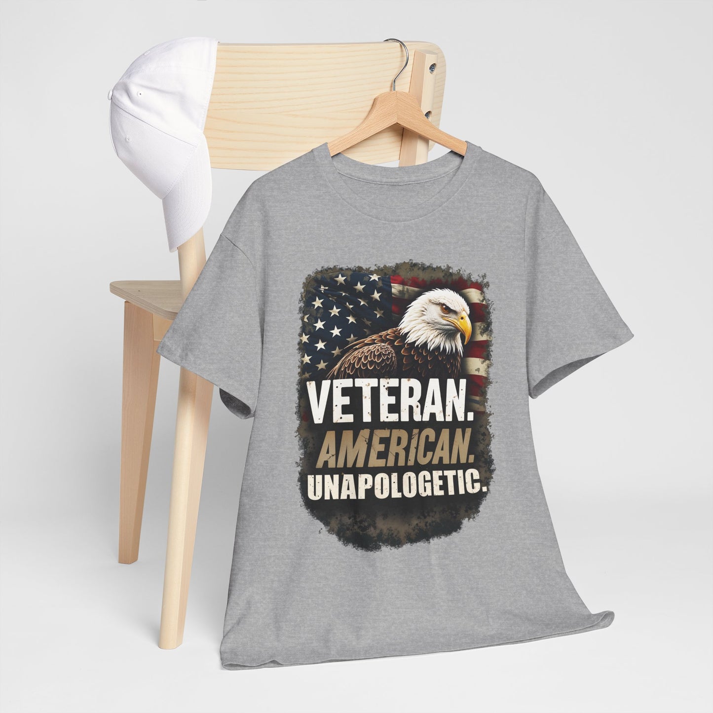 American Bold Veteran T-Shirt - Patriotic Military USA Pride Tee