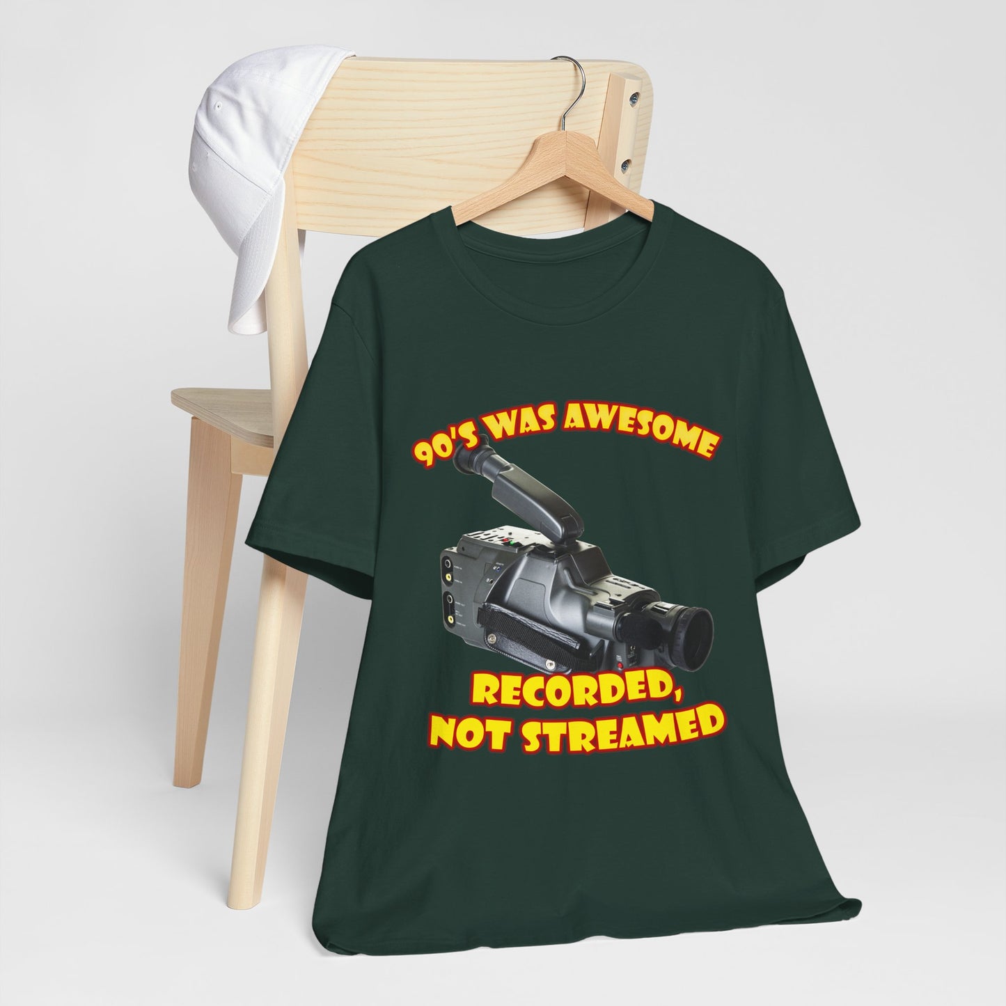 Aufgenommenes, nicht gestreamtes T-Shirt – 90er-Jahre-Camcorder-T-Shirt
