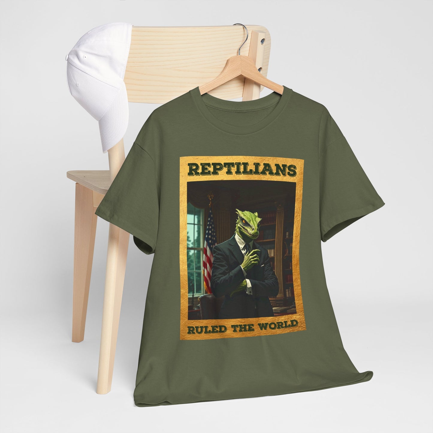 Reptilians Ruled the World Shirt - Reptilian Meme Satire Tee