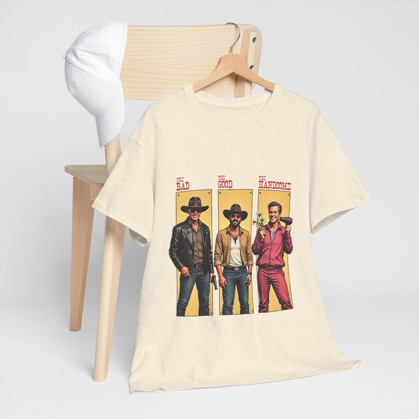 The Bad, The Good, The Handsome - Funny Western Parody T-Shirt