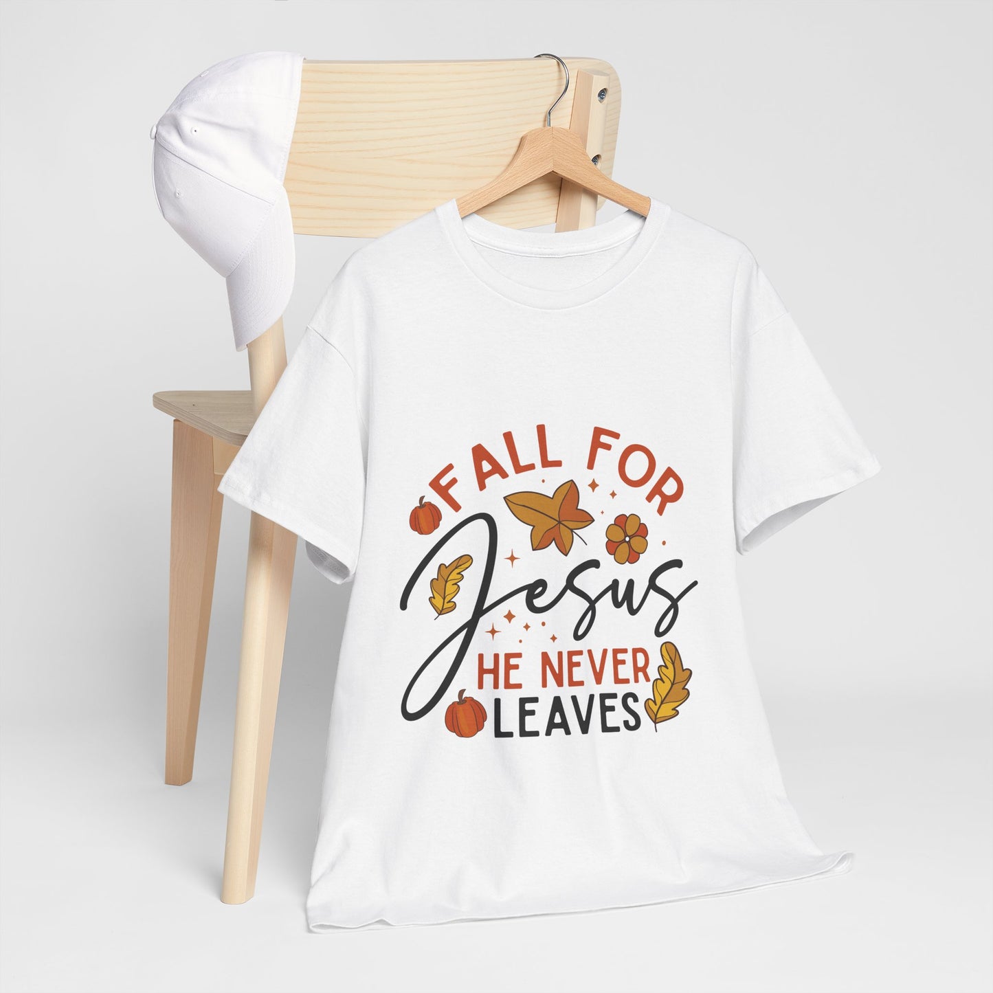 Fall For Jesus T-Shirt - Christian Faith Thanksgiving Autumn Pumpkin Tee
