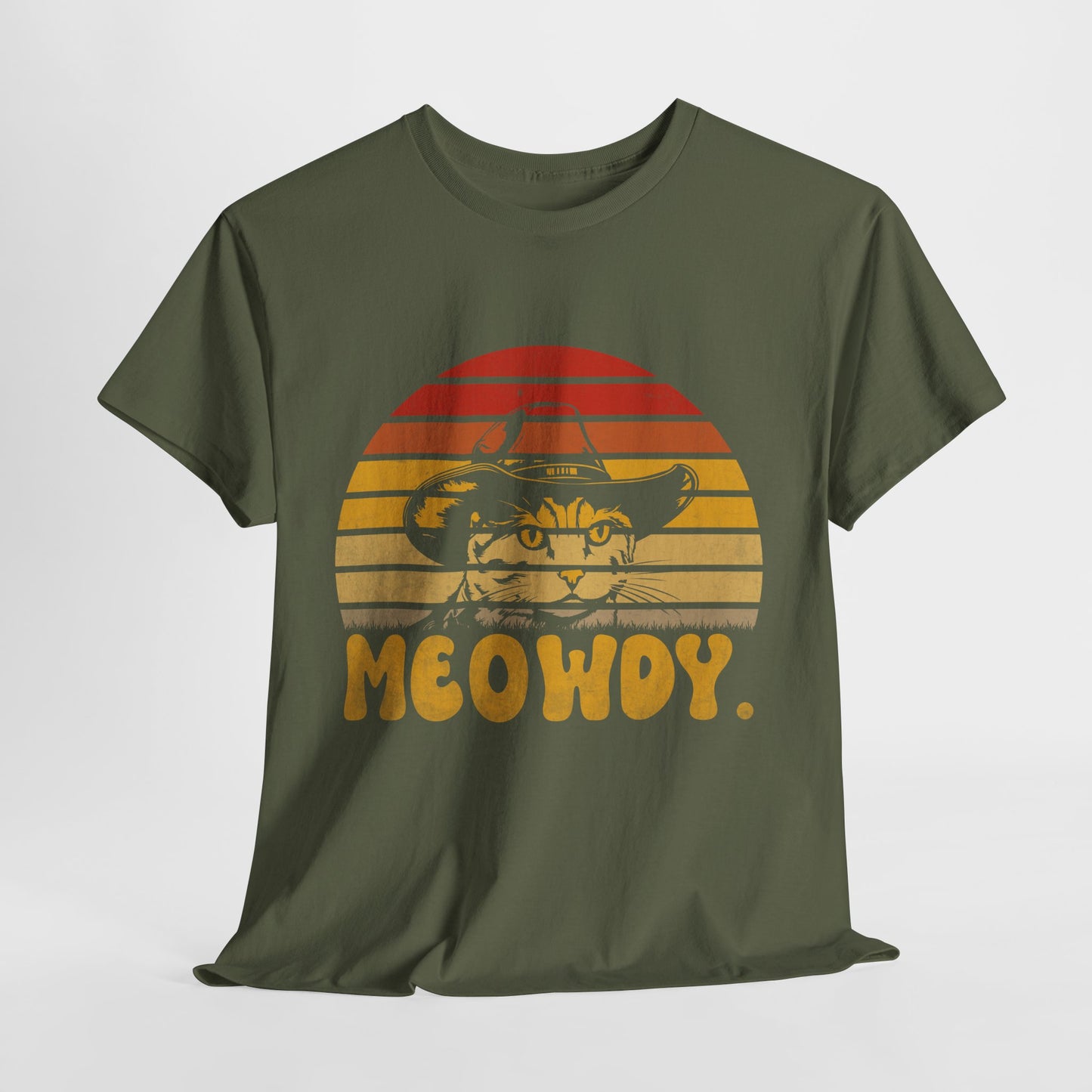 Meowdy T-Shirt - Funny Cowboy Cat Western Tee