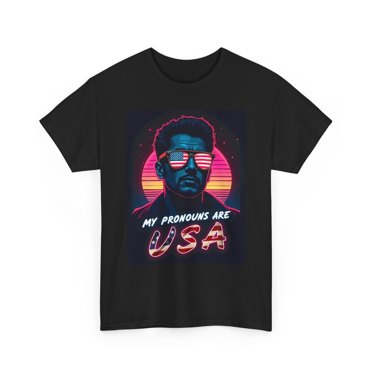 My Pronouns Are USA T-Shirt - Bold Patriotic Funny Conservative Tee