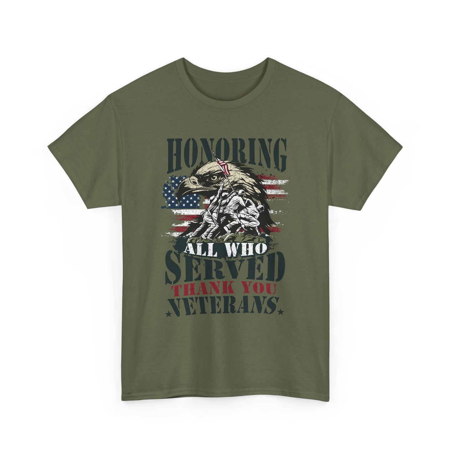 Thank You Veterans T-Shirt - Eagle, Flag & Iwo Jima Tribute Tee