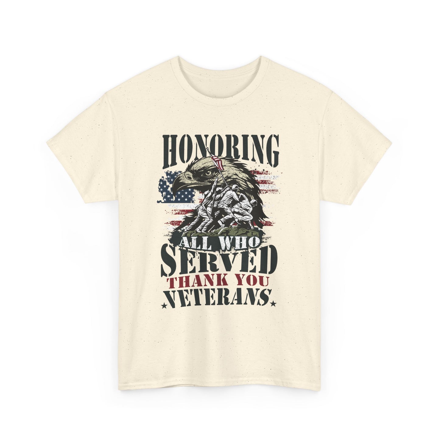 Thank You Veterans T-Shirt - Eagle, Flag & Iwo Jima Tribute Tee