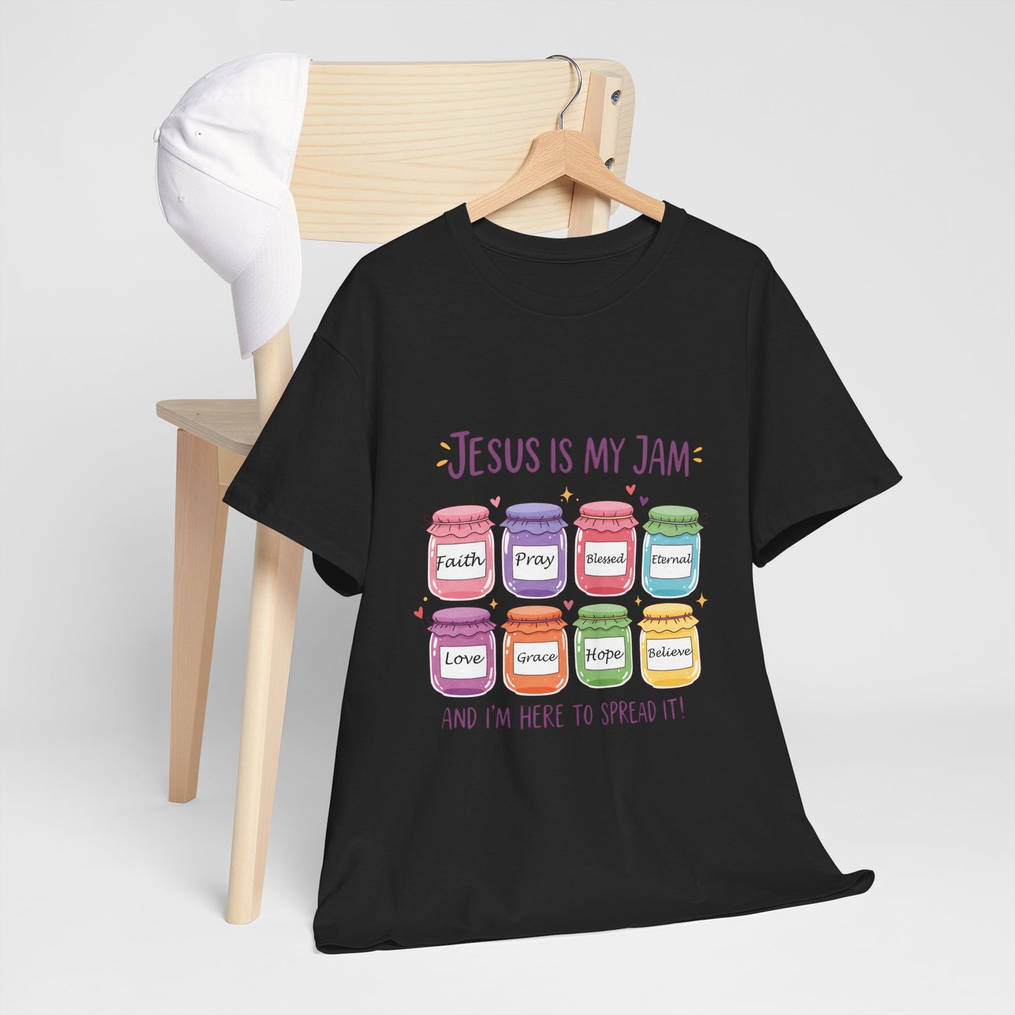 Jesus Is My Jam Shirt - Cute Christian Pun T-Shirt, Faith and Love Graphic Tee, Religious Humor Gift for Women & Men