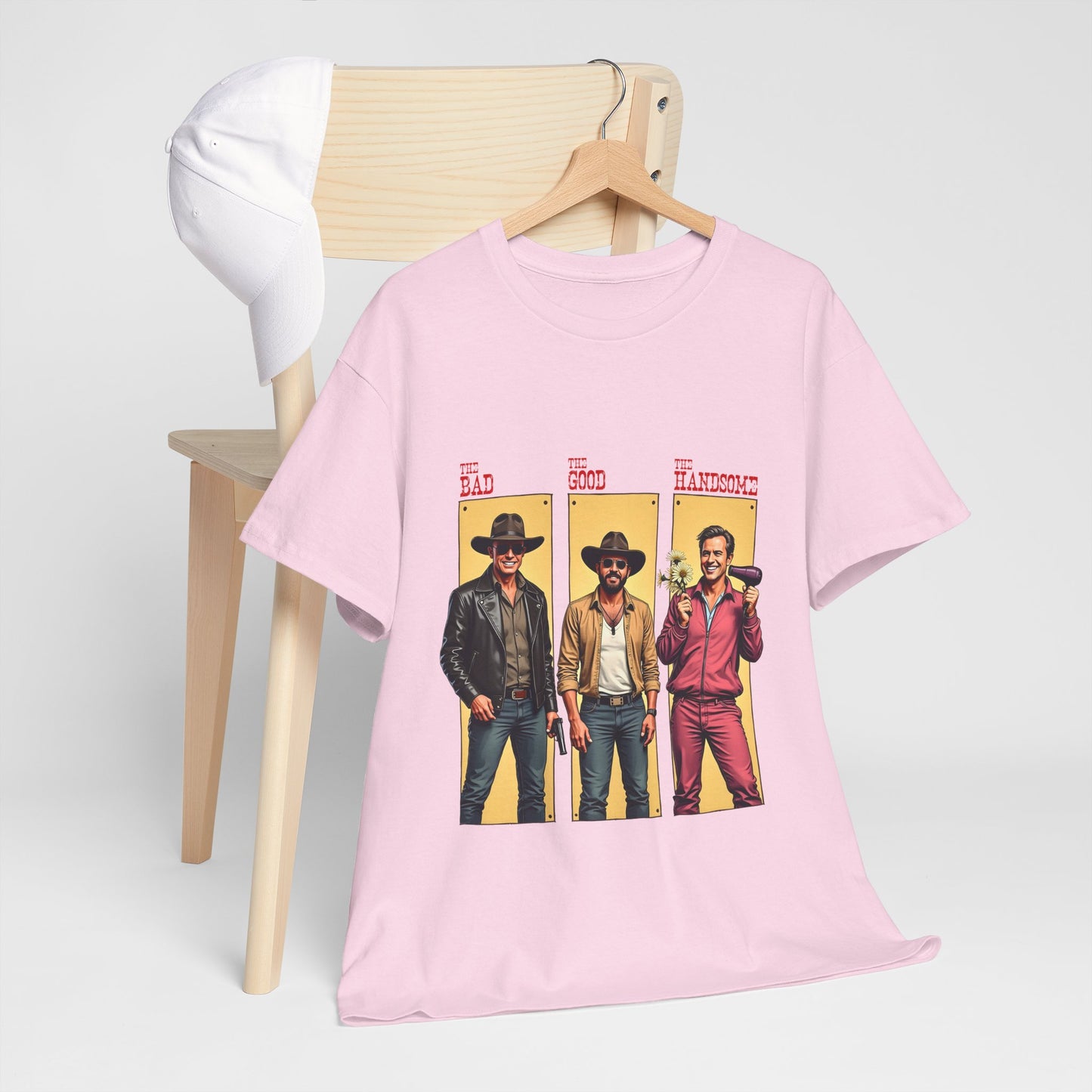 The Bad, The Good, The Handsome - Funny Western Parody T-Shirt