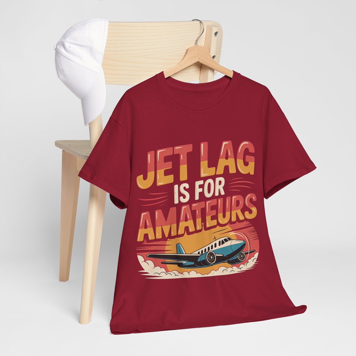 Jet Lag Is For Amateurs T-Shirt - Funny Frequent Flyer Retro Airplane Tee