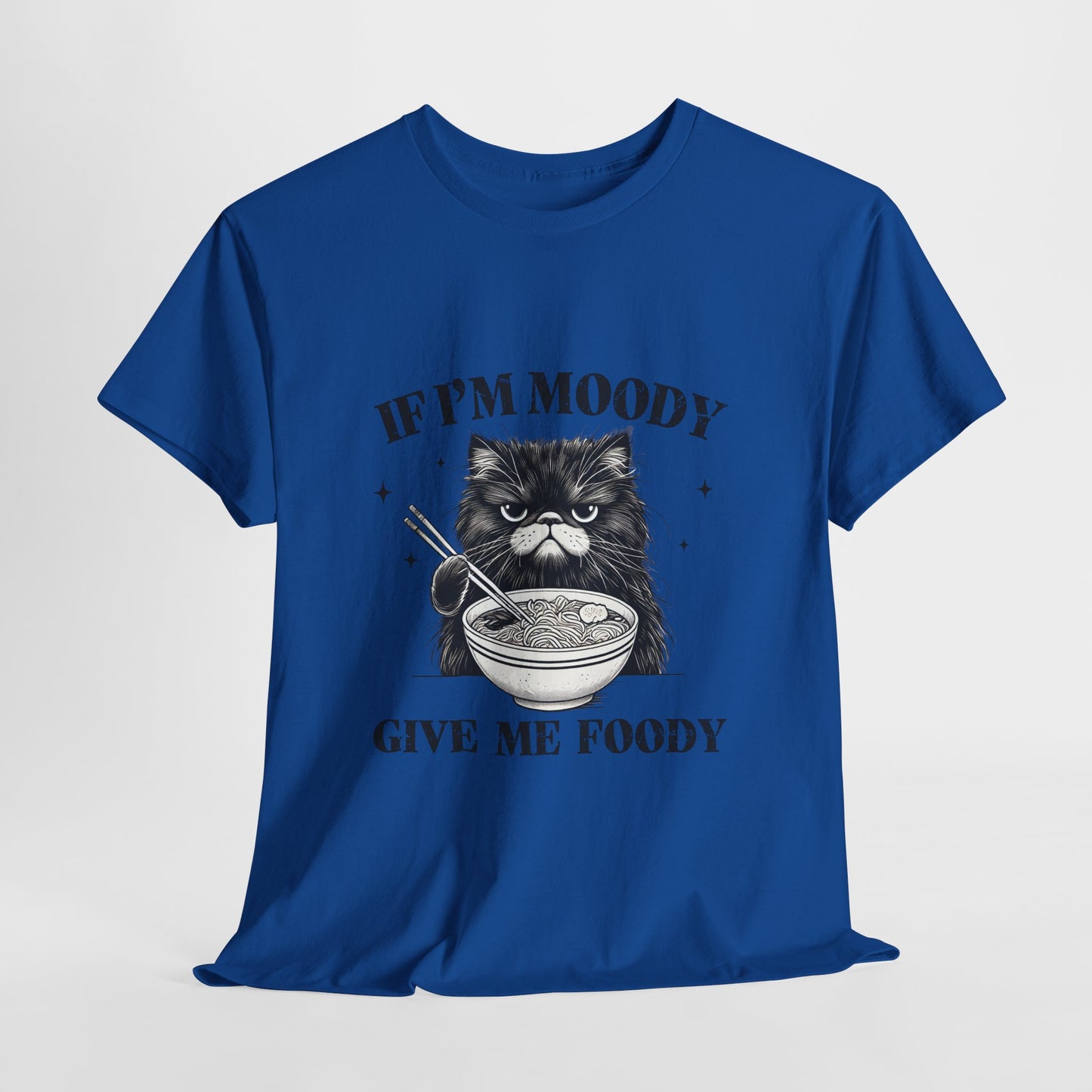 Grumpy Ramen Cat T-Shirt - Moody Kitty Noodles Tee
