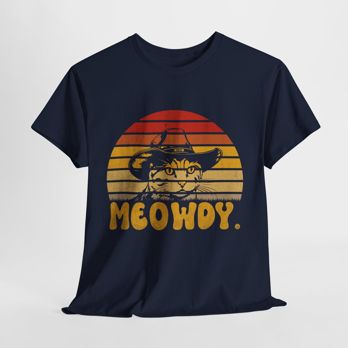 Meowdy T-Shirt - Funny Cowboy Cat Western Tee