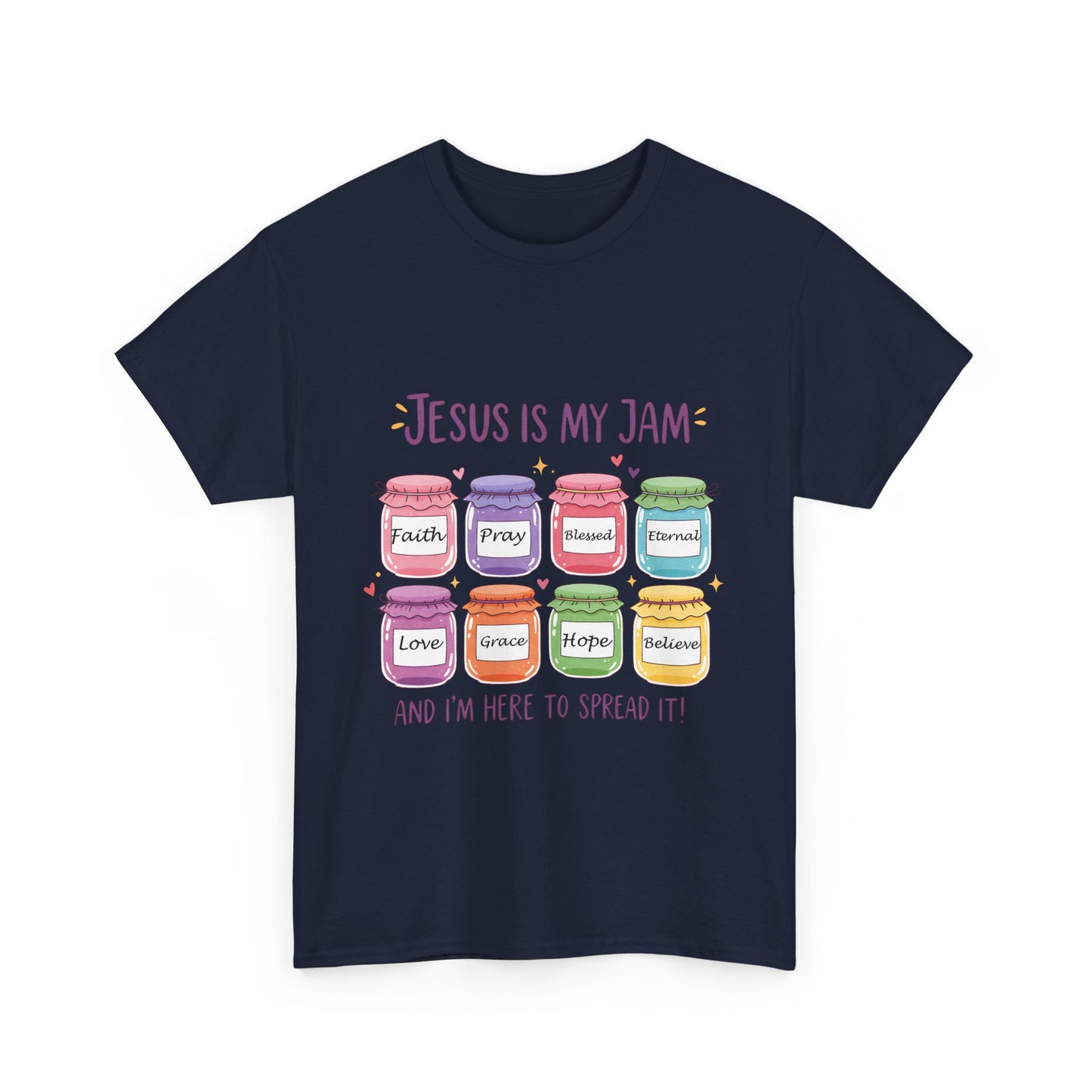 Jesus Is My Jam Shirt - Cute Christian Pun T-Shirt, Faith and Love Graphic Tee, Religious Humor Gift for Women & Men