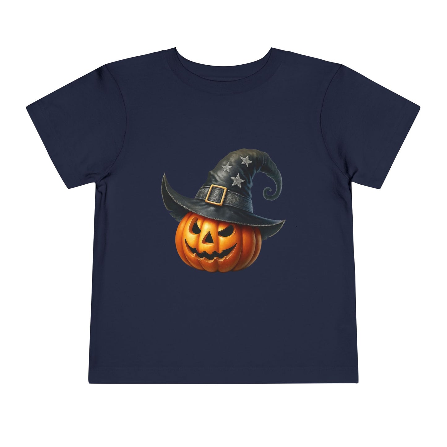 Witch Hat Pumpkin Kids T-Shirt - Smiling Jack O' Lantern Toddler Tee