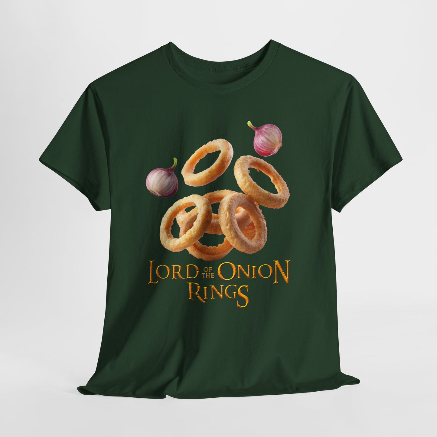 Lord of the Onion Rings - Funny Food & Fantasy Parody T-Shirt