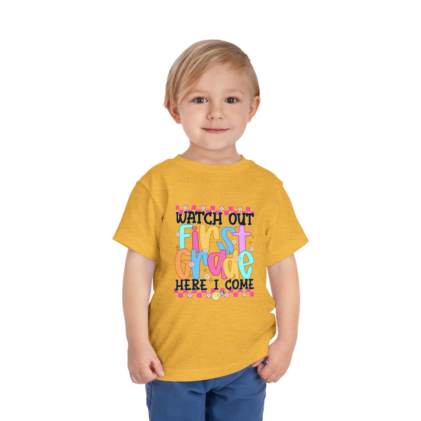 Watch Out First Grade Shirt - Fun Toddler Tee for Back to School, Colorful First Day Outfit for Kids, 1st Grade Here I Come Gift Idea