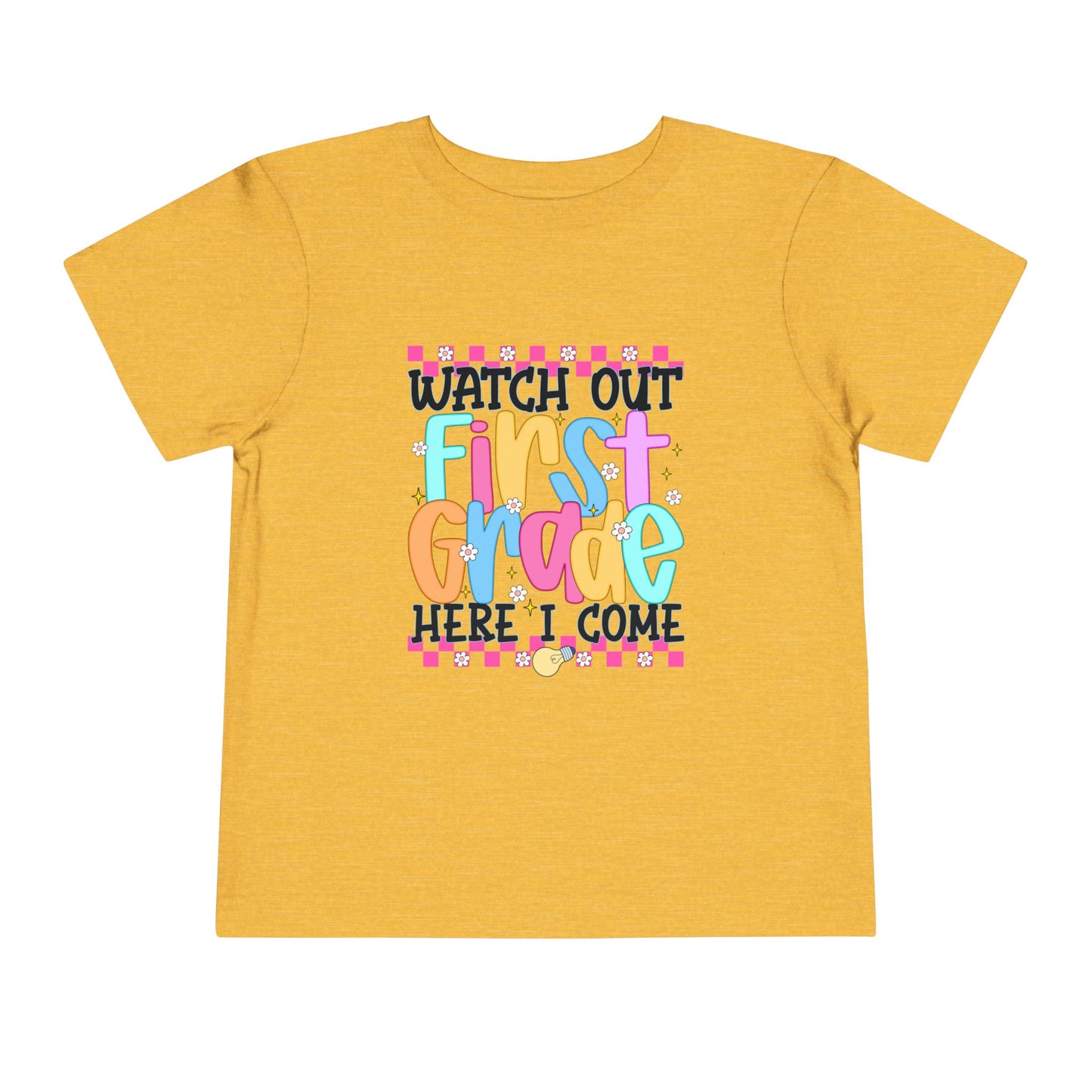 Watch Out First Grade Shirt - Fun Toddler Tee for Back to School, Colorful First Day Outfit for Kids, 1st Grade Here I Come Gift Idea
