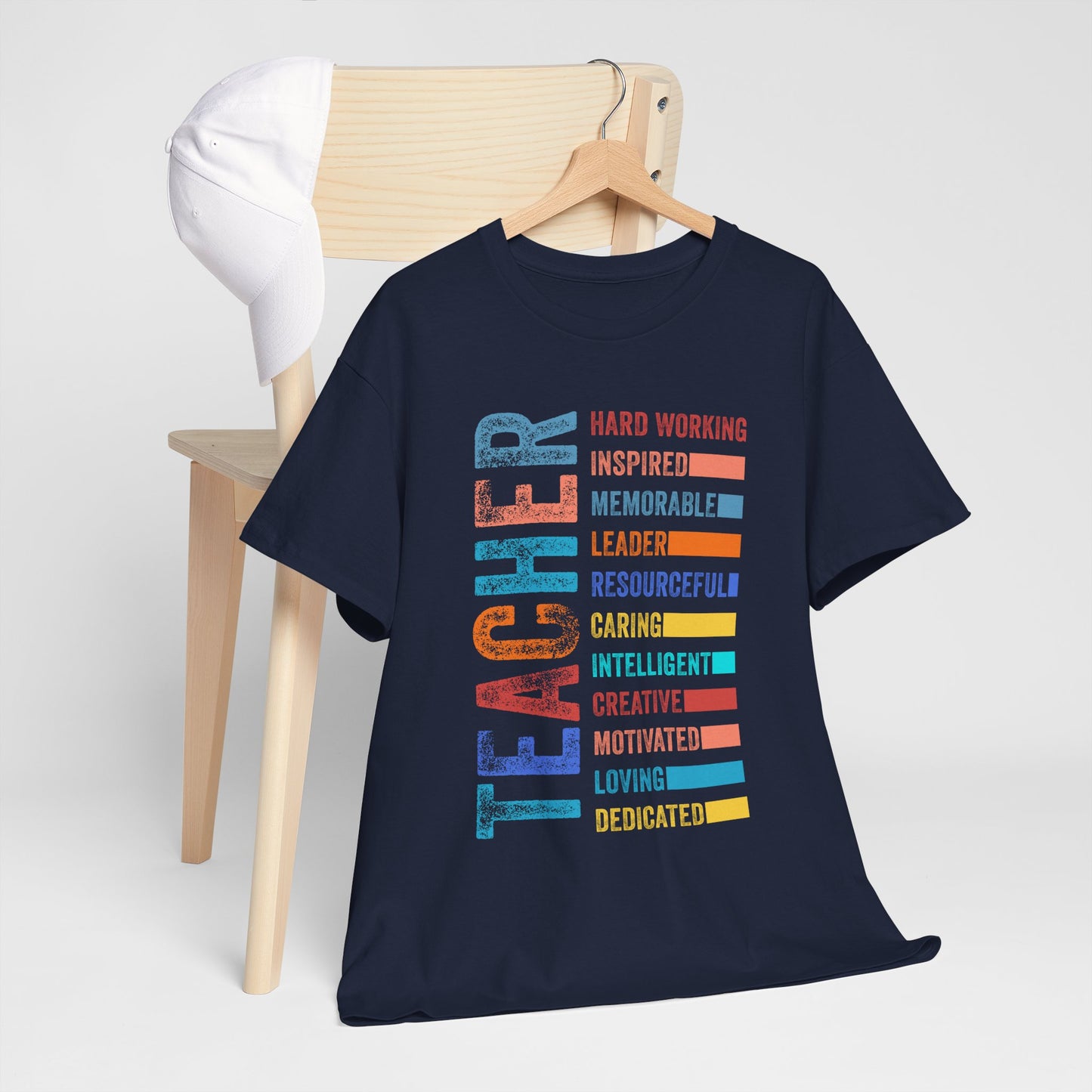 TEACHER Acronym Shirt - Colorful Back to School Gift for Teachers, Appreciation Tee, Educator Staff T-Shirt