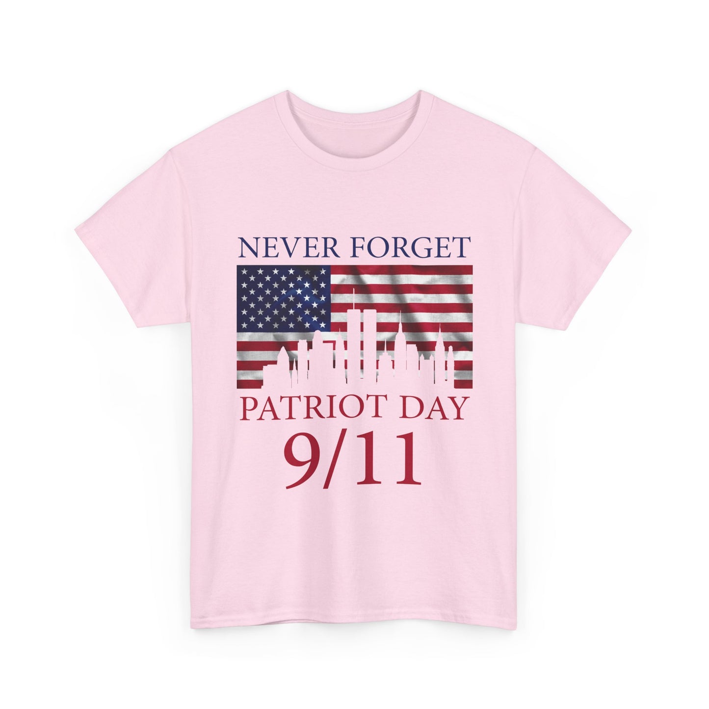 Patriot Day 9/11 T-Shirt - Never Forget American Flag NYC Memorial Tee