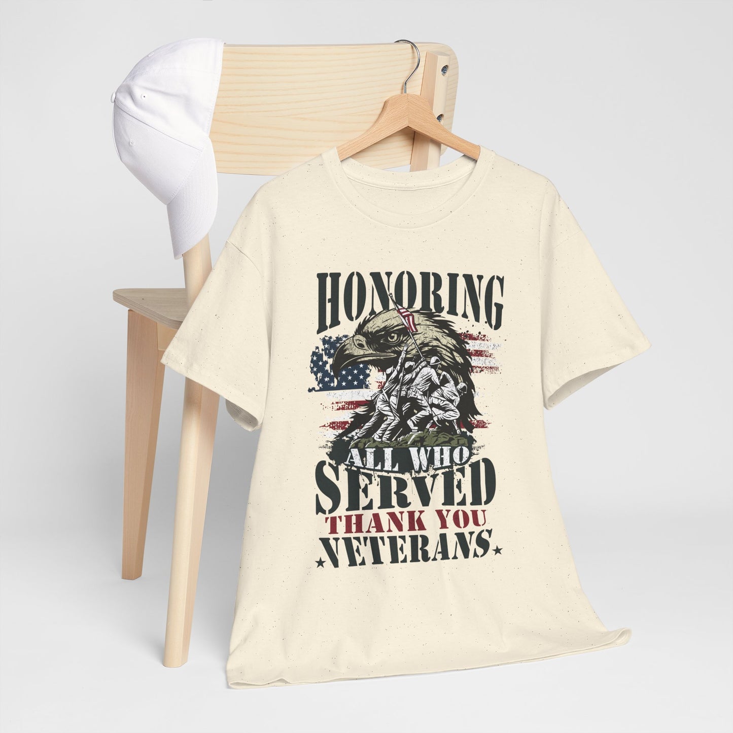 Thank You Veterans T-Shirt - Eagle, Flag & Iwo Jima Tribute Tee