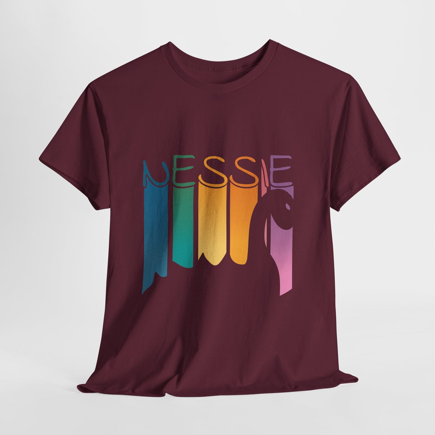 Nessie T-Shirt - Loch Ness Monster Retro Rainbow Tee