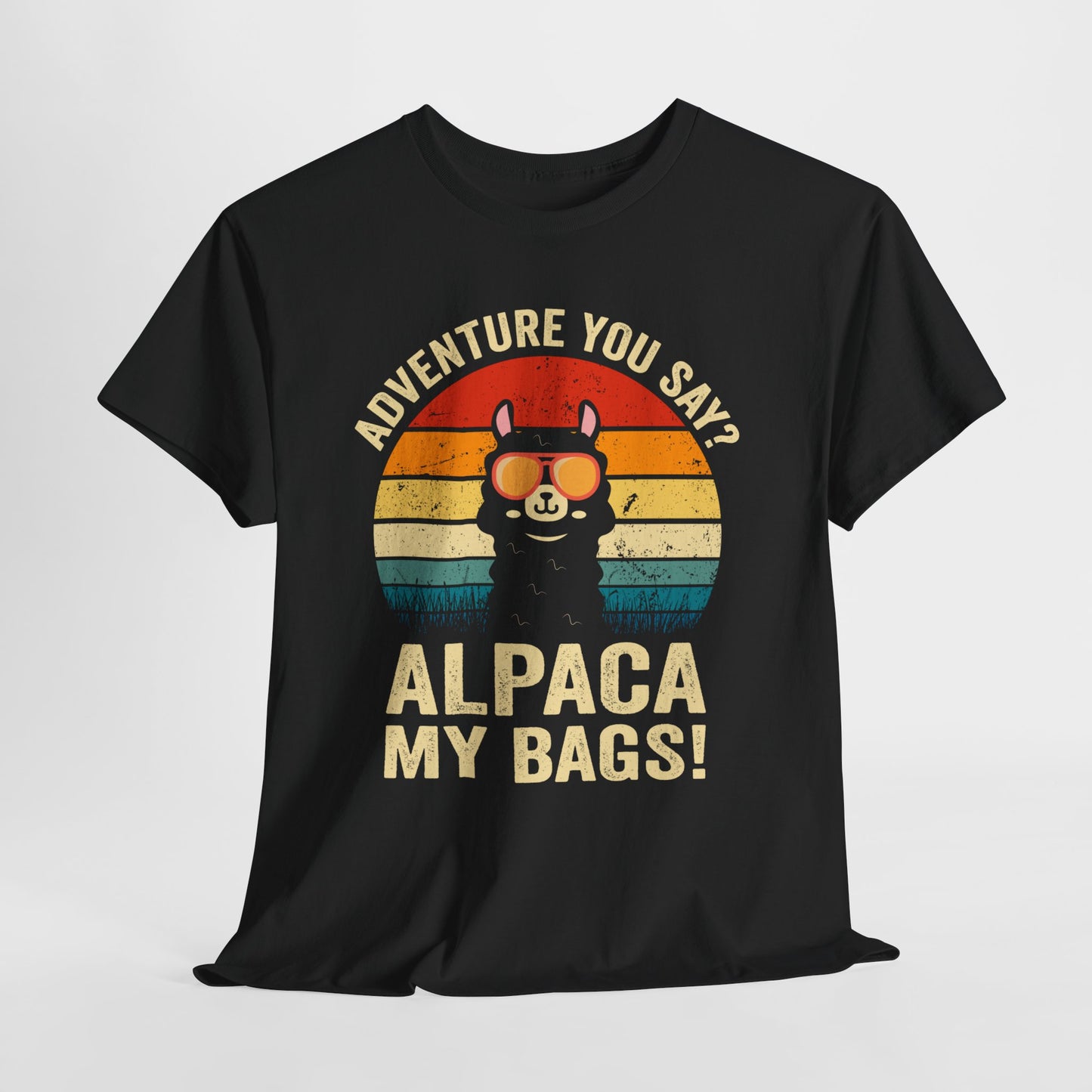 Alpaca My Bags T-Shirt - Funny Llama Travel Retro Sunset Tee