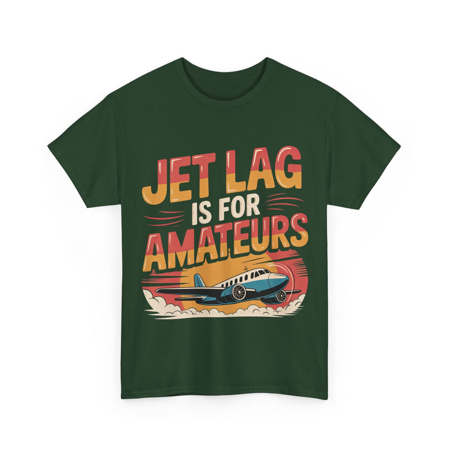 Jet Lag Is For Amateurs T-Shirt - Funny Frequent Flyer Retro Airplane Tee