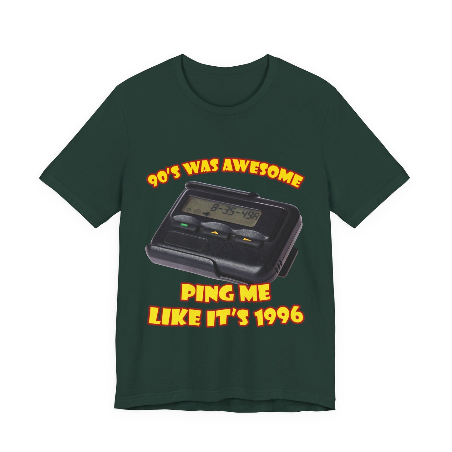Ping Me Like It's 1996 T-Shirt - Retro Pager Tee
