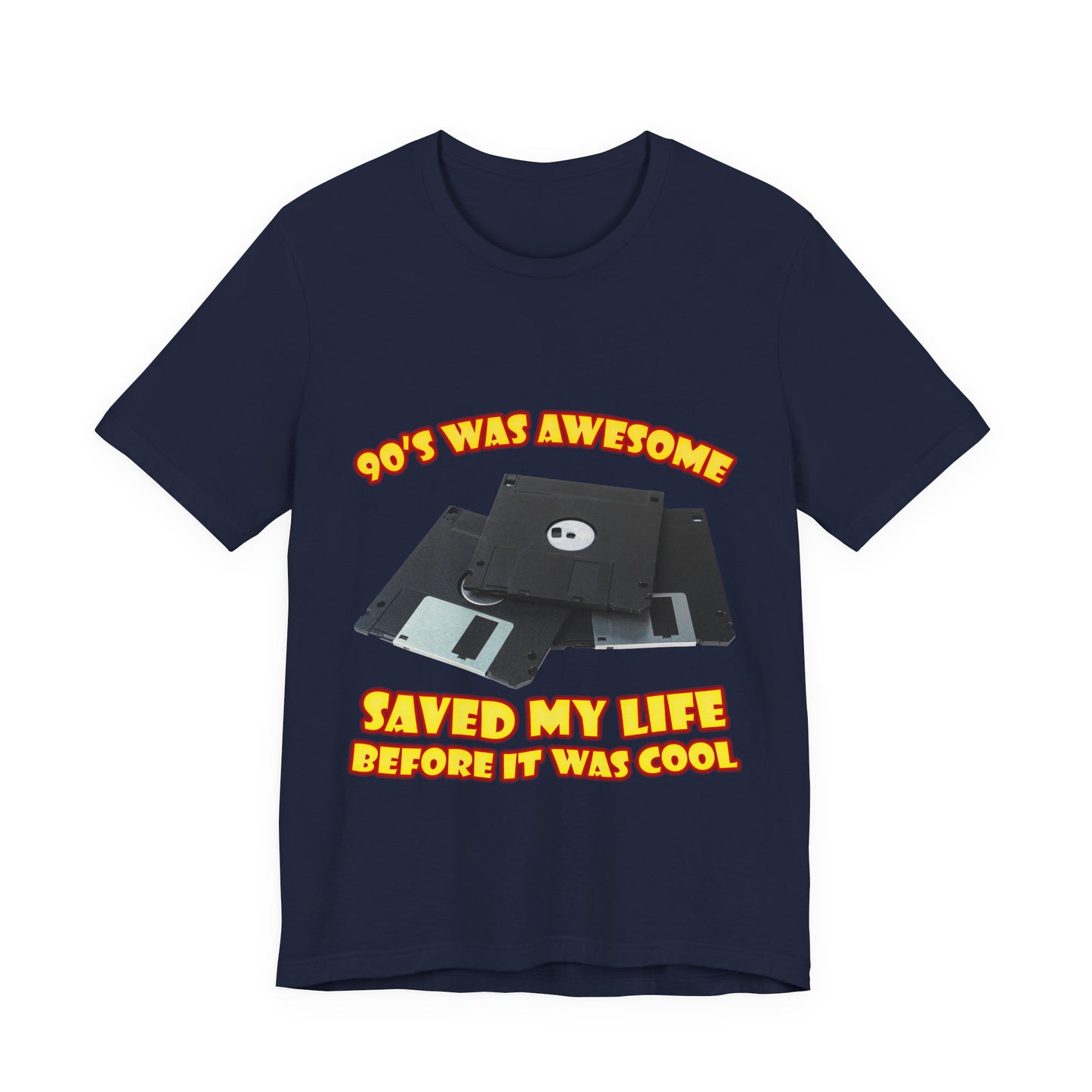 T-Shirt „Rettete mein Leben, bevor es cool war“ – Retro-Diskette