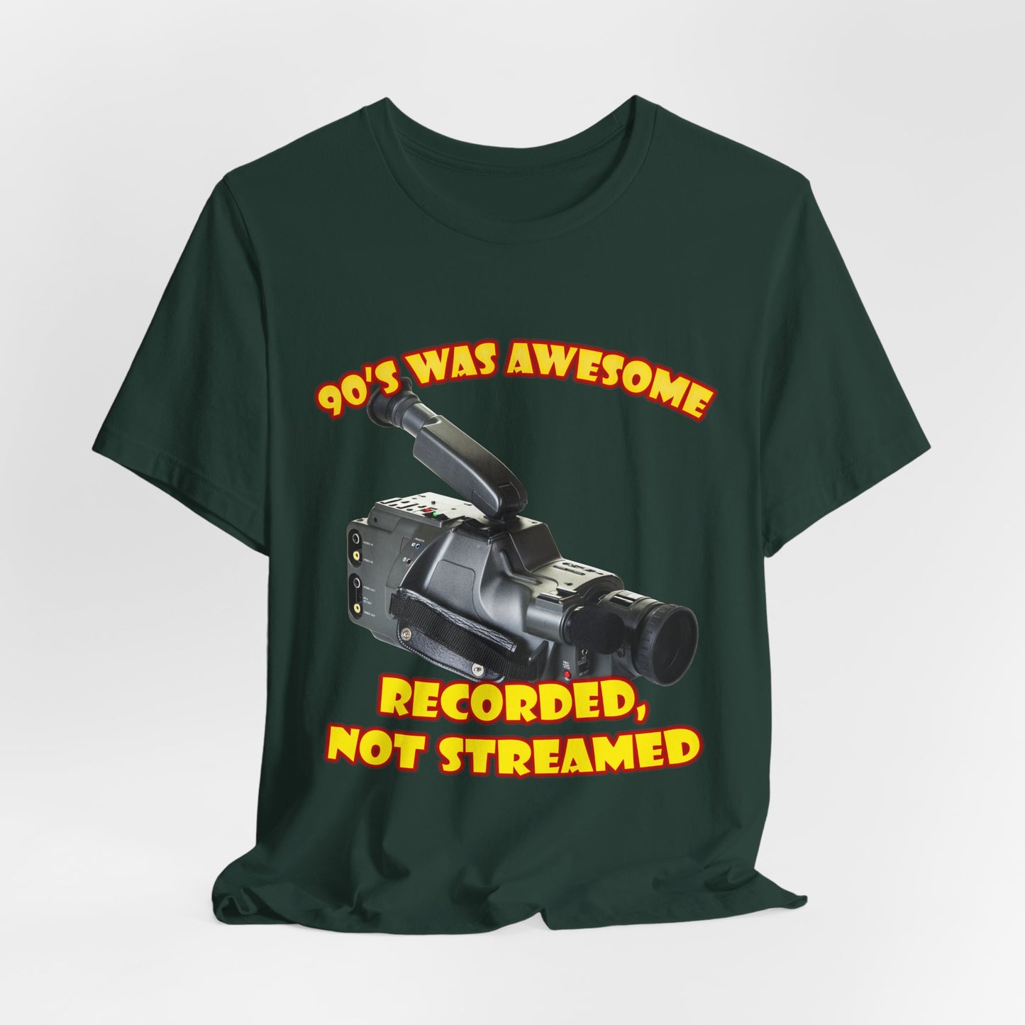 Aufgenommenes, nicht gestreamtes T-Shirt – 90er-Jahre-Camcorder-T-Shirt