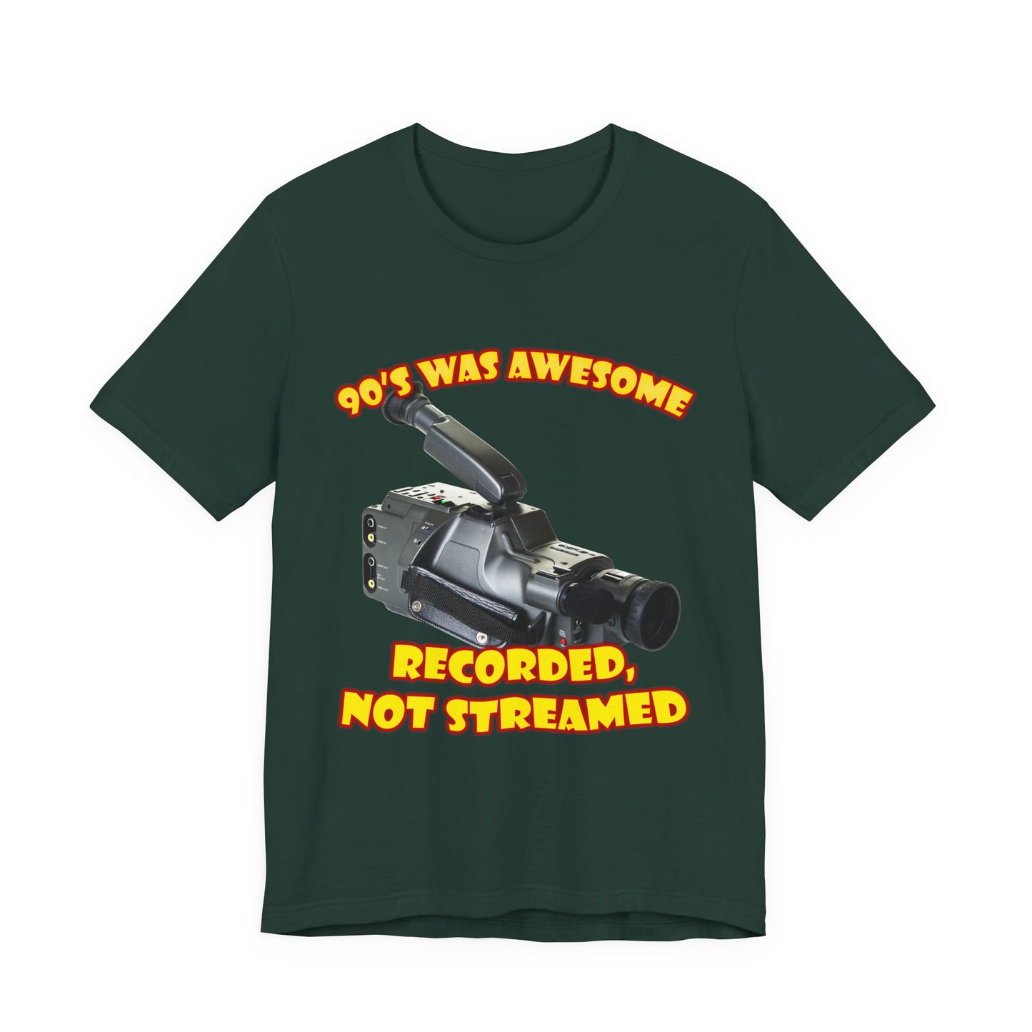 Aufgenommenes, nicht gestreamtes T-Shirt – 90er-Jahre-Camcorder-T-Shirt