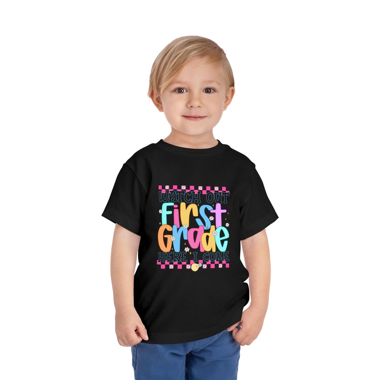 Watch Out First Grade Shirt - Fun Toddler Tee for Back to School, Colorful First Day Outfit for Kids, 1st Grade Here I Come Gift Idea