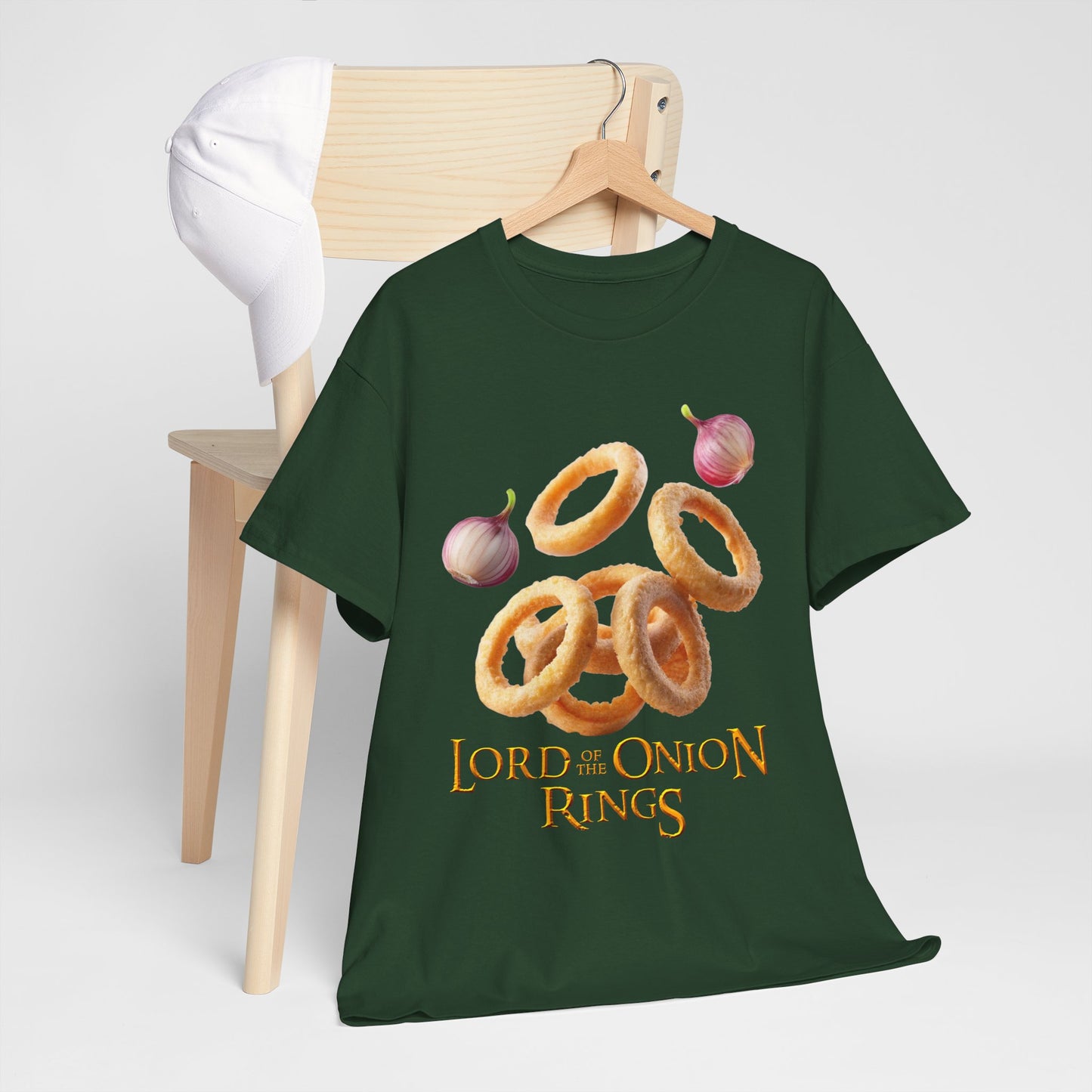 Lord of the Onion Rings - Funny Food & Fantasy Parody T-Shirt